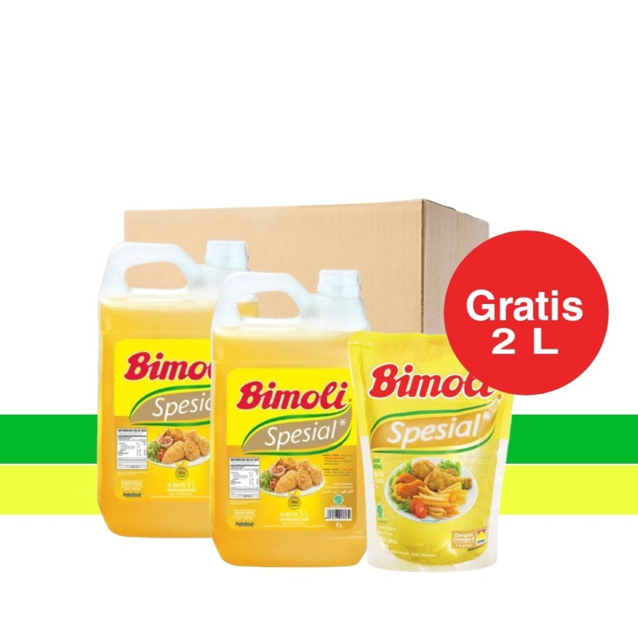 

Bimoli Spesial Minyak Goreng 2 x 5 L - Gratis 2 L