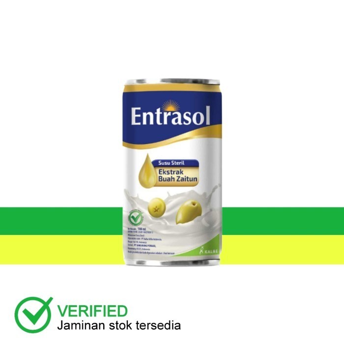 

Entrasol Susu Steril Ekstrak Buah Zaitun 180 ml - Karton
