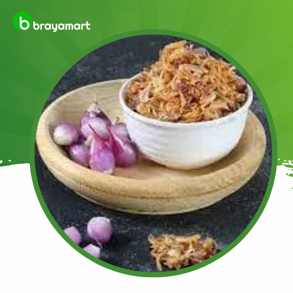 

Bawang Goreng Kemasan Kecil 100gr Brayamart