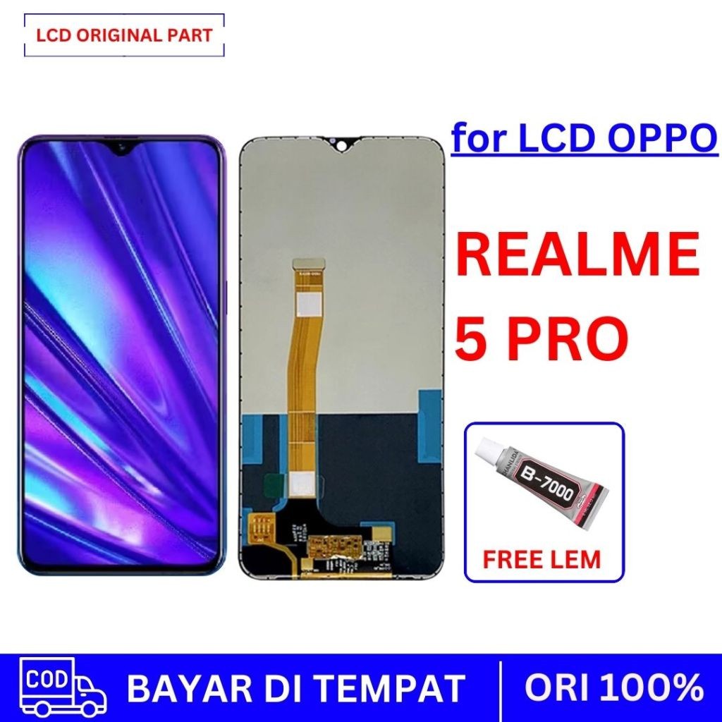 【ORIGINAL】LCD OPPO REALME 5 PRO / REALME Q / RMX1971 ORIGINAL FULLSET TOUCHSCREEN ASLI LAYAR HP COPO