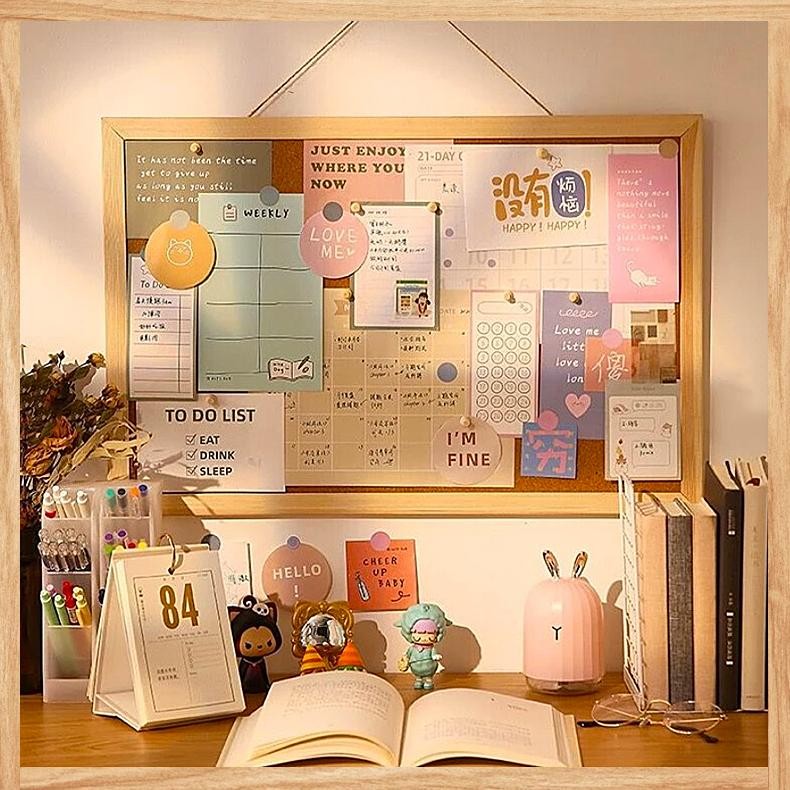 

VIRAL (TERMURAH) Mading kamar aesthetic dekorasi meja belajar task planer/ Message Board / MDF Board / Vision Board / Mading Kamar / Pin Board / Board send Sticker and accessories / th-23