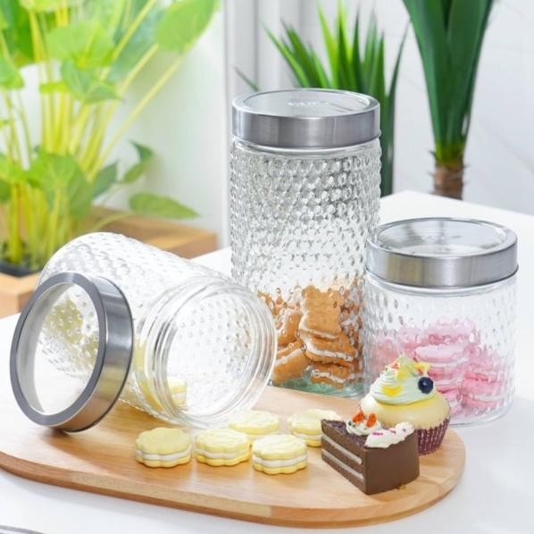 Krishome Set Toples Kaca 3 Pcs