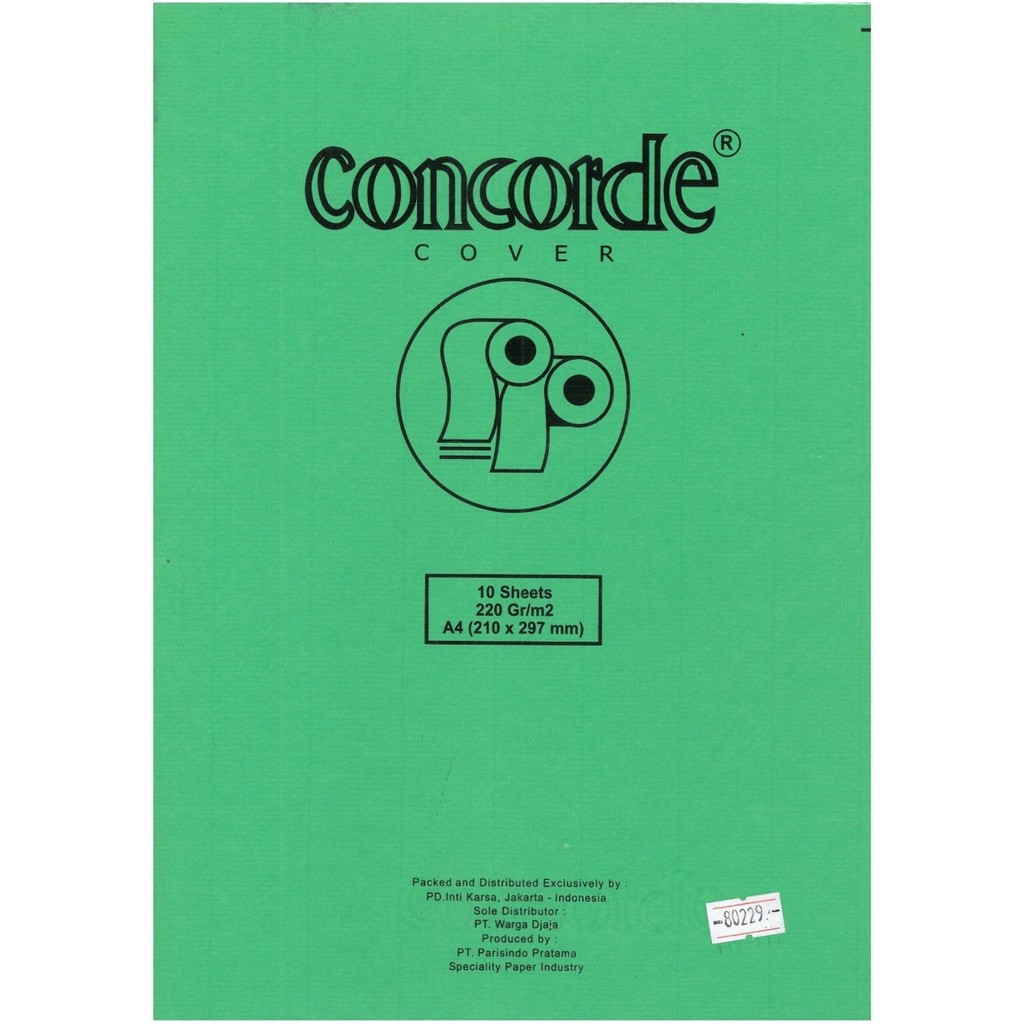 

Gramedia Cirebon - CONCORDE COVER A4 MINT GREEN 80229