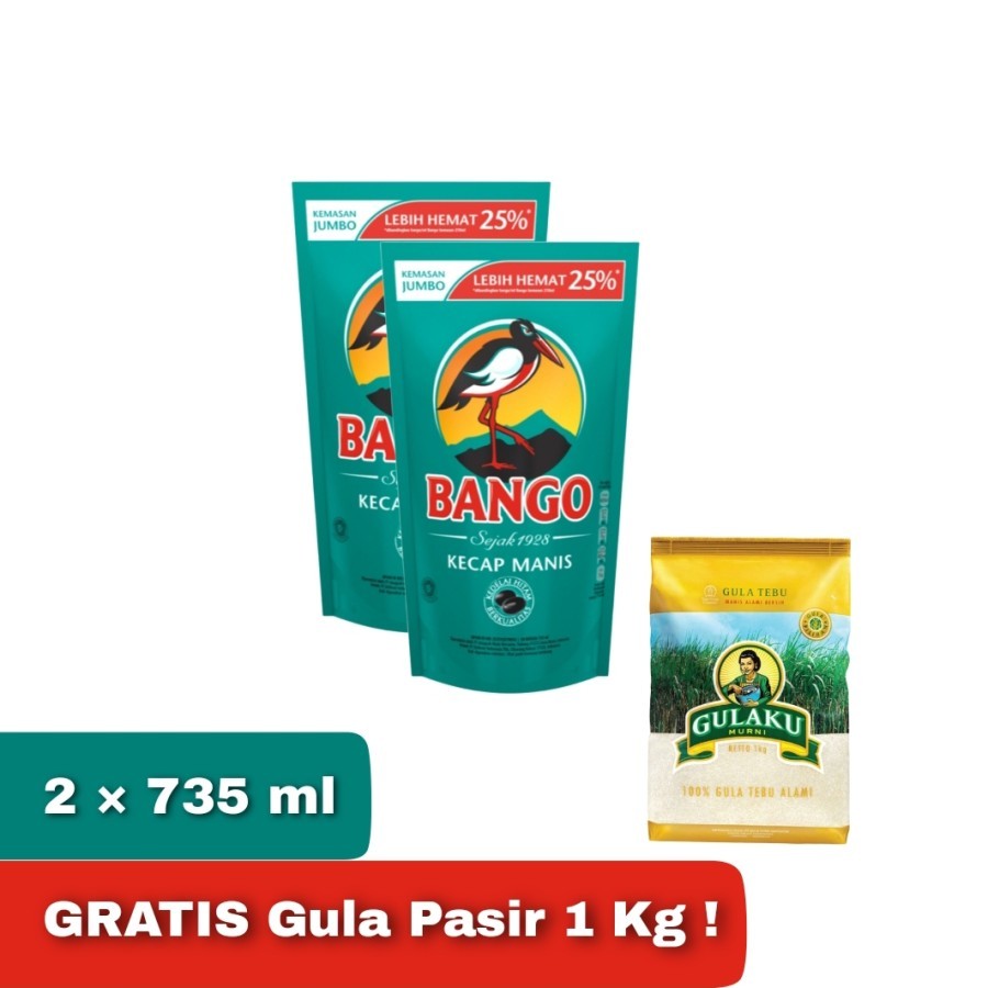 

BANGO Kecap Manis Jumbo Refill 2 × 735 ml