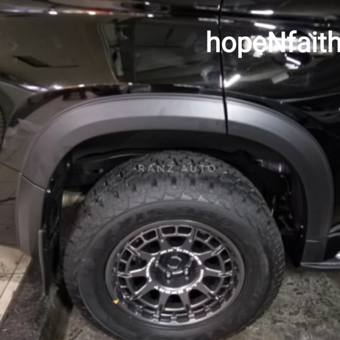 OVER FENDER PAJERO 2022/OVER FENDER PAJERO SPORT 2022 IMPORT PLASTIK READY