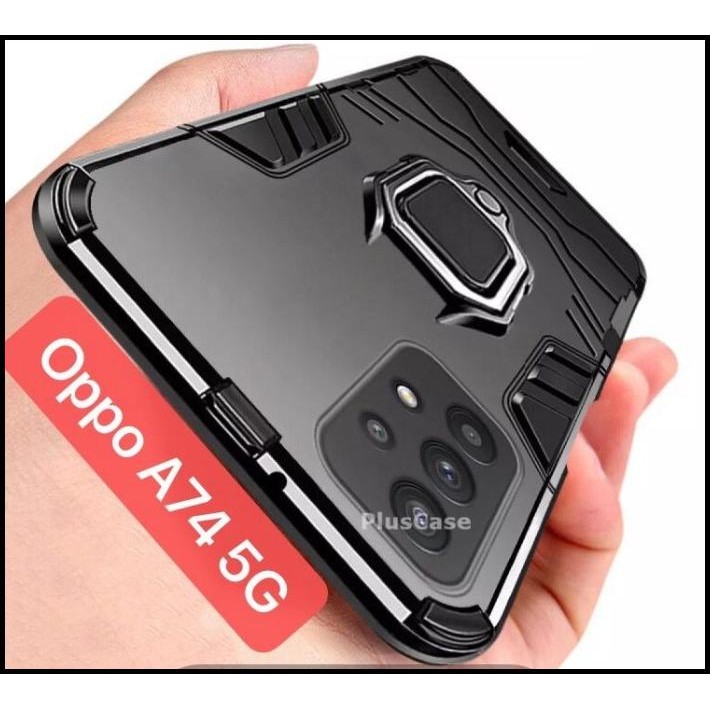 Oppo A74 5G Soft Case Silikon Hard Cover Ring Casing Handphone