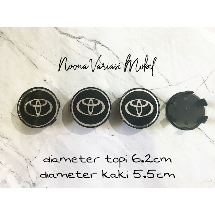 PREMIUM TUTUP DOP VELG VARIASI LOGO TOYOTA INNOVA REBORN AVANZA NEW TERMURAH