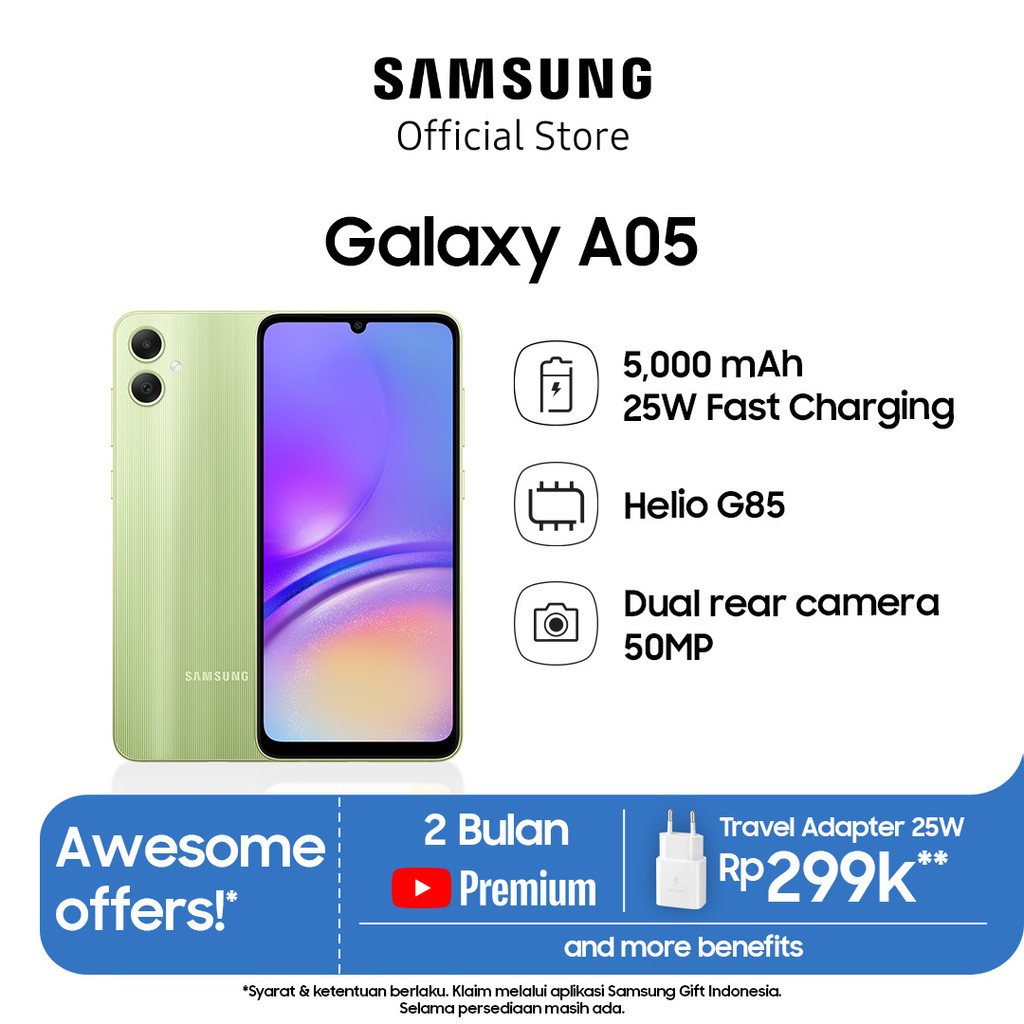 Samsung Galaxy A05 4/128GB - Light Green