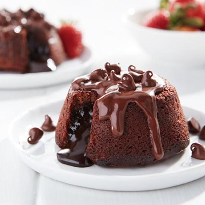 

Premix Choco Lava Cake 500 Gram Tepung Instant Kue Cokelat Leleh