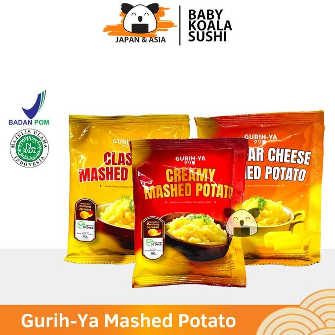 

GURIH-YA Mashed Potato Creamy Cheese 50g Halal | Tepung Kentang Instan