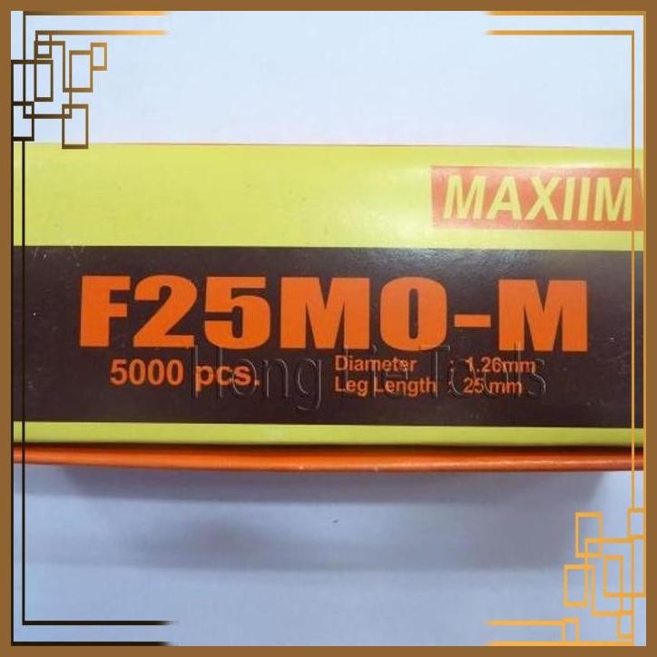 

[HLT] PAKU TEMBAK / ISI STAPLER / AIR NAILER MAXIIM F25 MODEL LURUS 25MM
