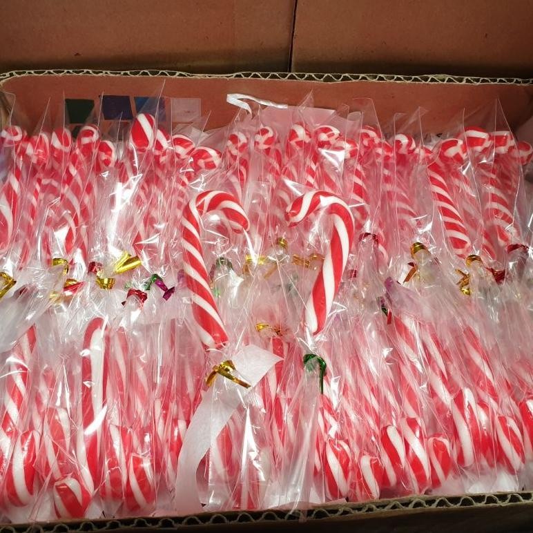 

VIRAL Permen Tongkat Natal - Candy Cane uk 7cm isi 50 iT-93