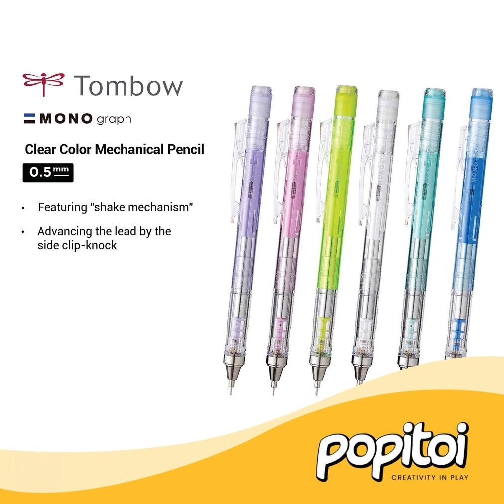 

VIRAL Tombow Mono Graph CLEAR Color Mechanical Pencil Pensil Mekanik 0.5 mm gs-56