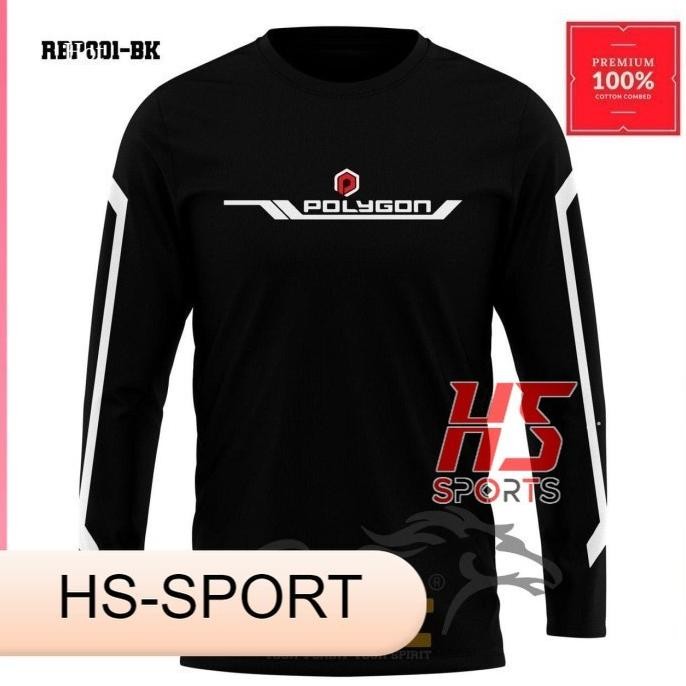 Diskon Baju Sepeda Kaos Sepeda Lengan Panjang Polygon Lipat Mtb Gunung Jy-56