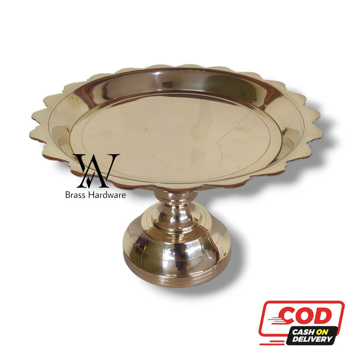 Nampan Baki Dulang Seserahan Kuningan Tempat Buah Kuningan 1 Pcs