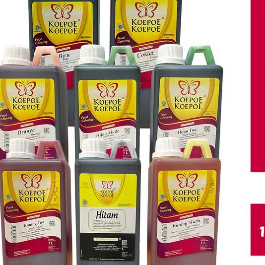Pewarna Makanan Koepoe 1 liter Pewarna Kupu Food Flavouring