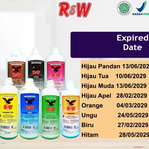 

Pewarna Makanan Kue Rajawali R&W RW 750 ml 1 kg