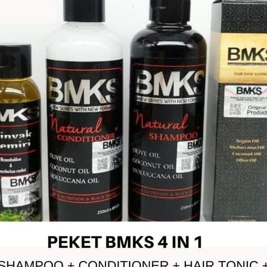 Bmks Paket 4In1 Shampo- Conditioner - Nyak Keri - Hair Tonic Bpom