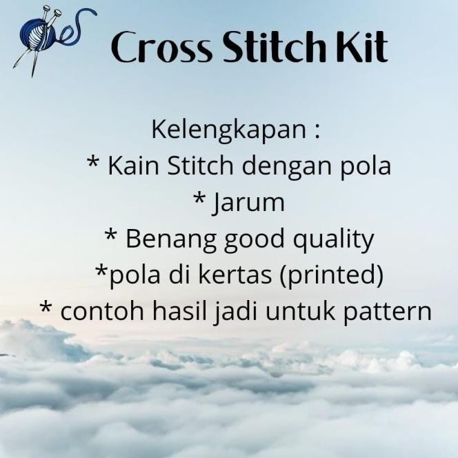 Paket Kristik JUMBO besar DIY Cross Stitch Jahit-BURUNG MERAK PEACOCK