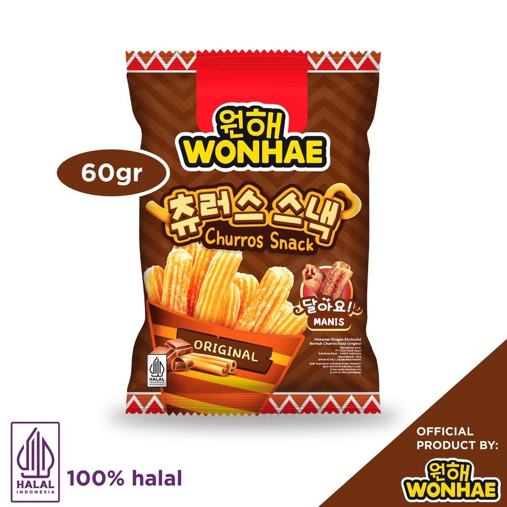 

Wonhae Churros Snack Original 60 gr by Mujigae Official Store