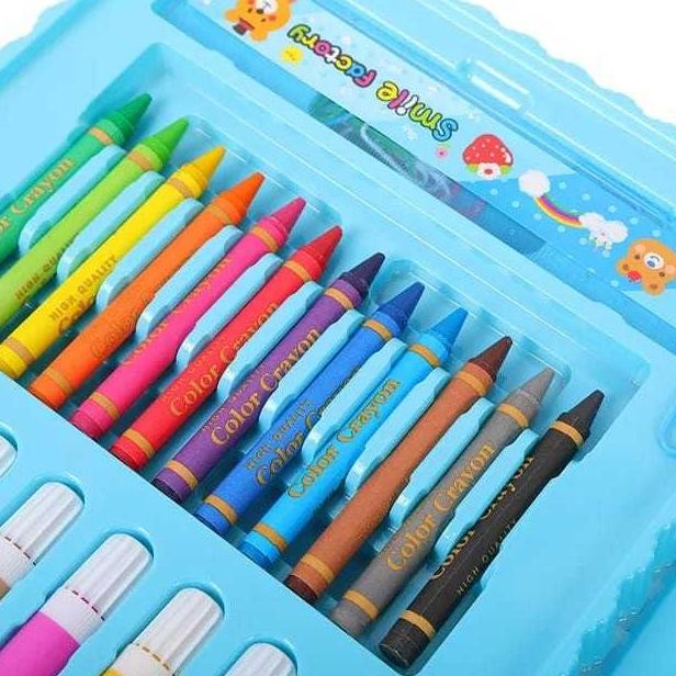 

TW39 set alat gambar crayon set 68 pcs pensil warna cat air anak Murah