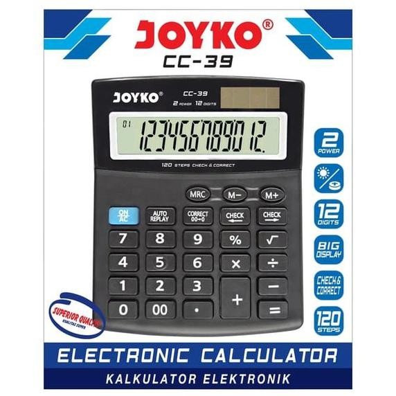 

Kekinian Kalkulator Joyko Cc-39 12 Digit Check Correct Kekinian