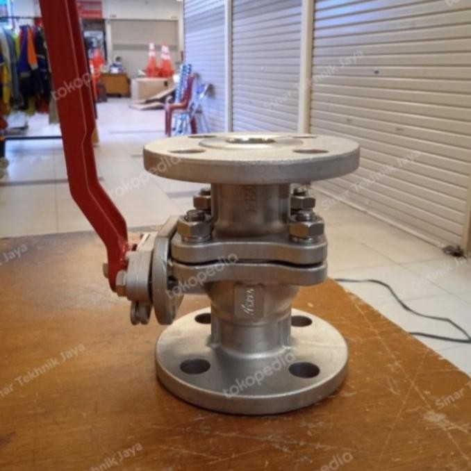 Ball Valve 2,5" (Dn 65) Ansi 150 Ss304 Flange 11/2 Inch