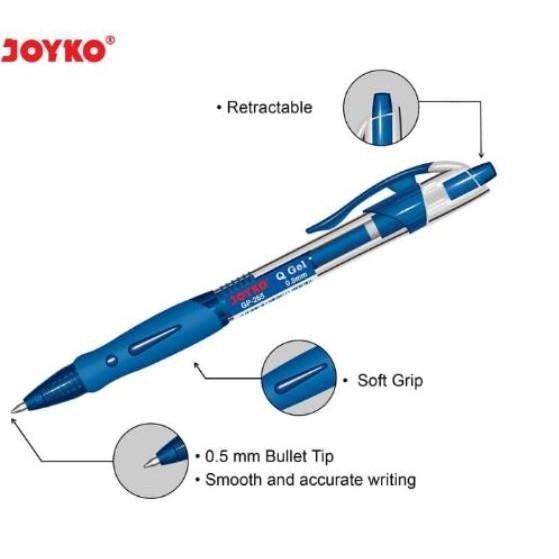 

y-76 PULPEN GEL JOYKO Q Gel GP-265 / PULPEN JOYKO 0.5 mm [12 pcs] Hemat