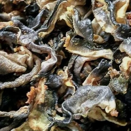 

kerupuk kulit ikan salmon mentah gurih nikmat kemasan 500 gram