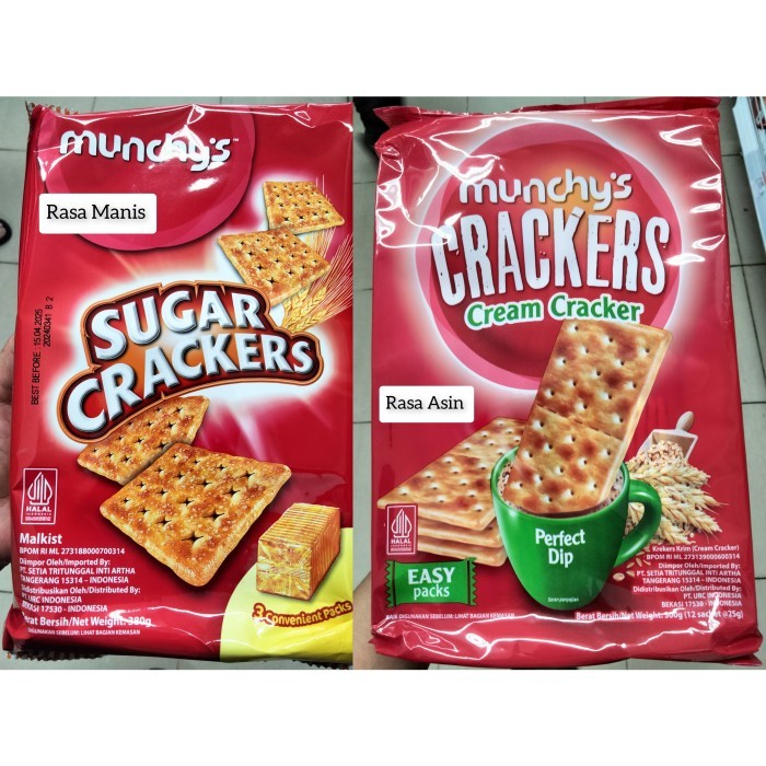 Munchy'S Crackers / Sugar Crackers / Cream Crackers / Biskuit Malaysia / Malkist / Kue Malaysia /