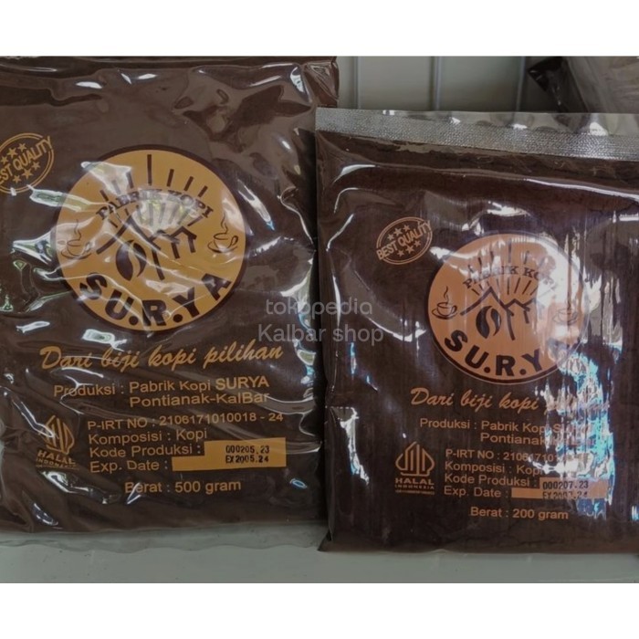 

500G Kopi Surya Khas Pontianak-Kopi Bubuk Asli-Kopi Kampung Legendaris