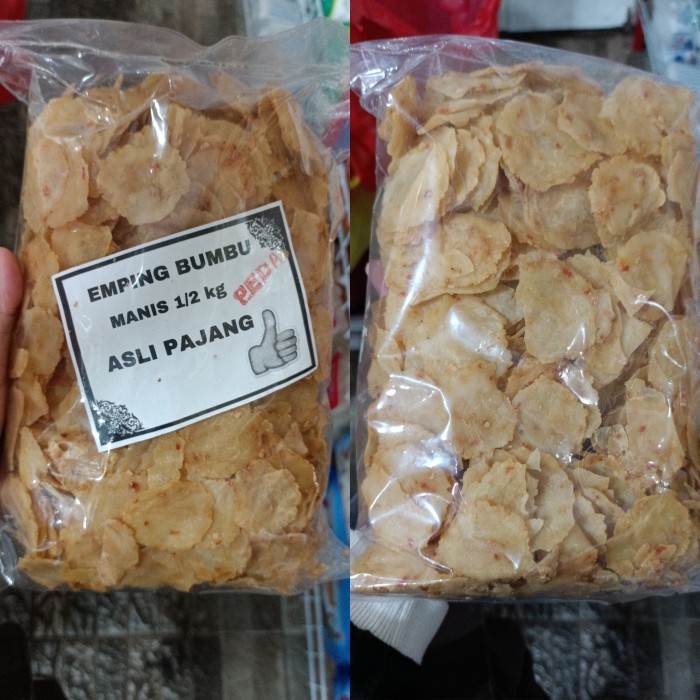 

Emping Bumbu Manis Pedas Asli Pajang Kalbar / Kerupuk Emping Melinjo
