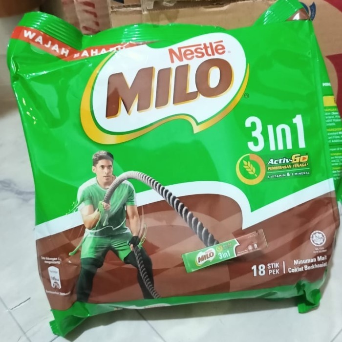 

Nestle Milo Sachet 3 In 1 Asli Malaysia /Susu Bubuk /Cokelat Sachet