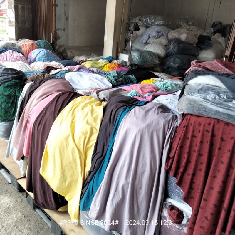 Kain Kaos Katun Premium - Harga/0,5 m Kain Kaos Katun Meteran - Bahan Kaos Katun Premium - Bahan Kao