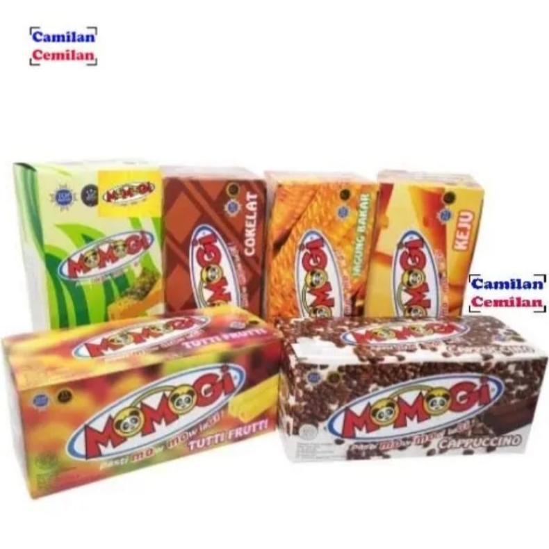 

KS - 1 Box MOMOGI Coklat / Jagung Bakar / Keju / Tutti Fruiti / Isi 20 Pcs @5gr