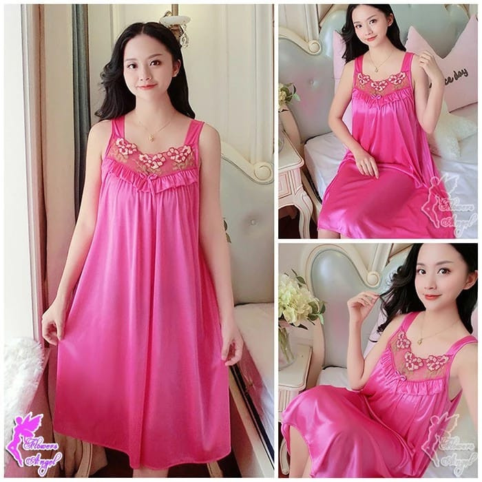 MURAH LARIS - DASTER JUMBO WANITA LD 120 CM / LINGERIE SEXY PY 352 XXL MOTIF BRUKAT BAHAN SATIN