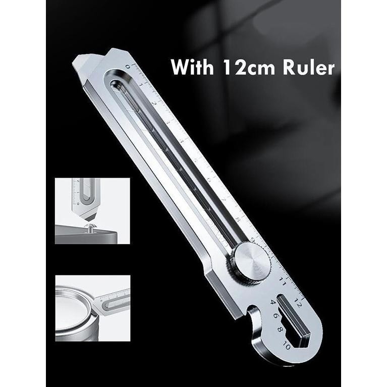 

SPECIAL 6in1 Pisau Cutter 18mm multifungsi baja cuter besi stainless besar 5pc mata pisau cutter pisau pemotong kertas er-6