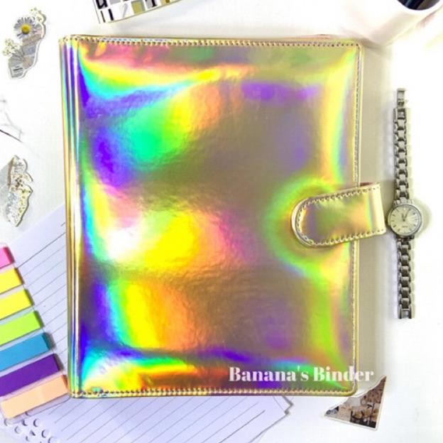 

TERMURAH BINDER HOLOGRAM 20 ring FREE CUSTOM NAMA (A5) dan 26 ring (B5) lea