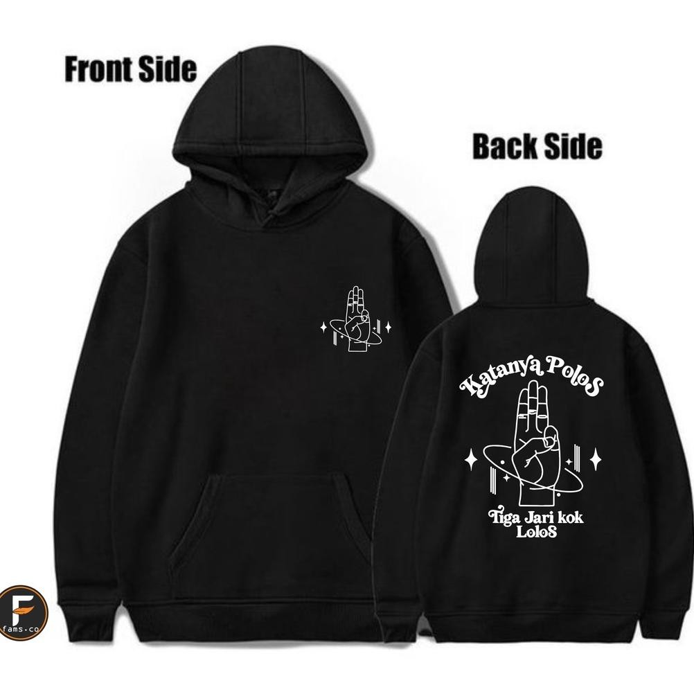 Promo Hoodie Kata Nya Polos 3 Jari Kok Lolos