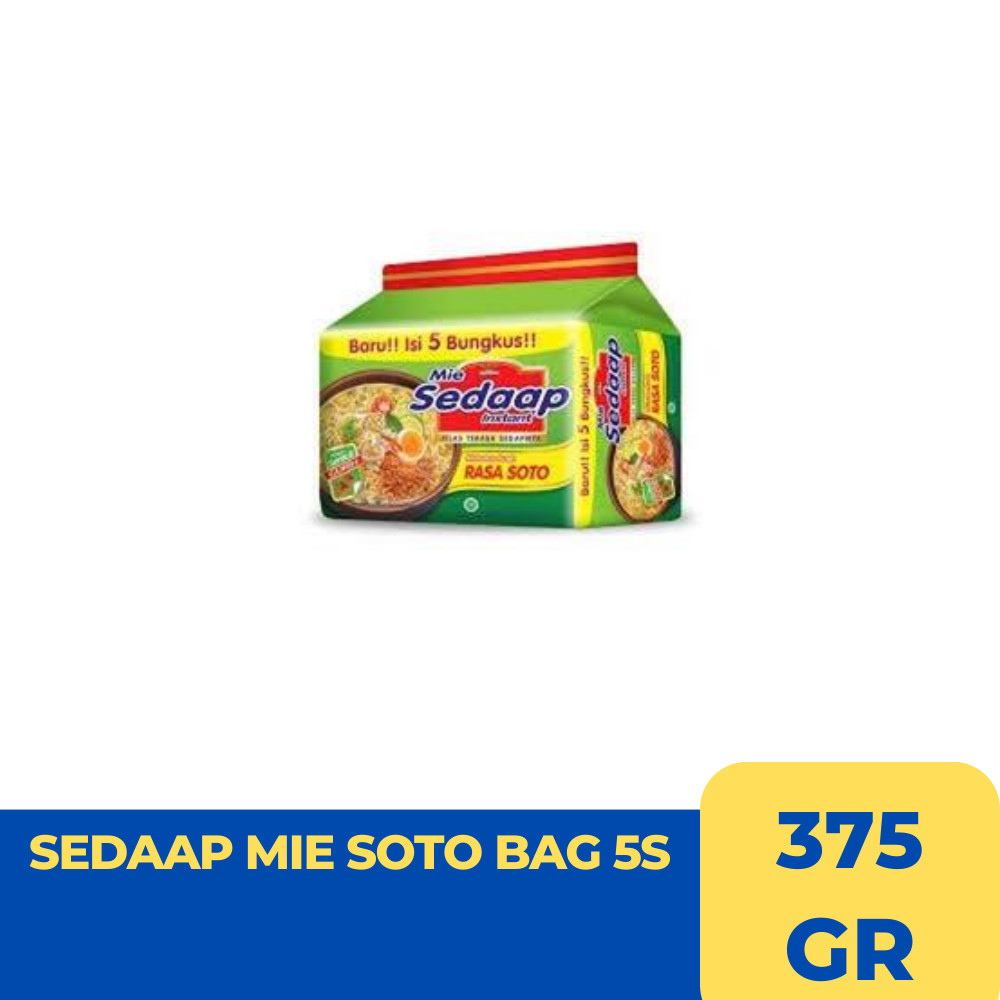 

SEDAAP MIE SOTO BAG 5S 375 GR