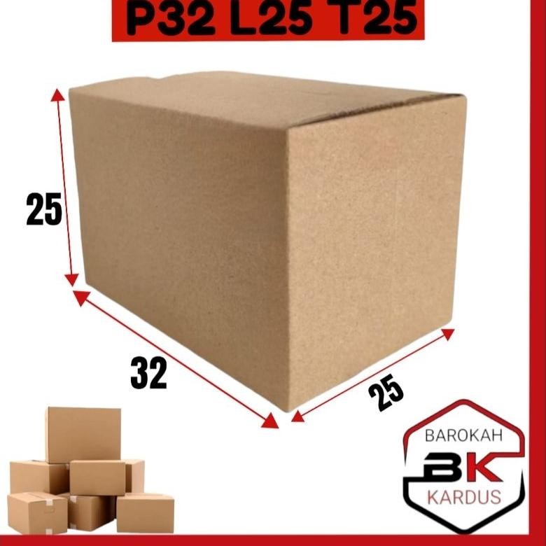 

Kardus 32x25x25 Cm / Kardus Box Packing Polos Tebal Premium