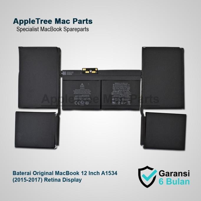 Baterai Original Apple Macbook Pro Retina 12 Inch A1527 A1534 2015