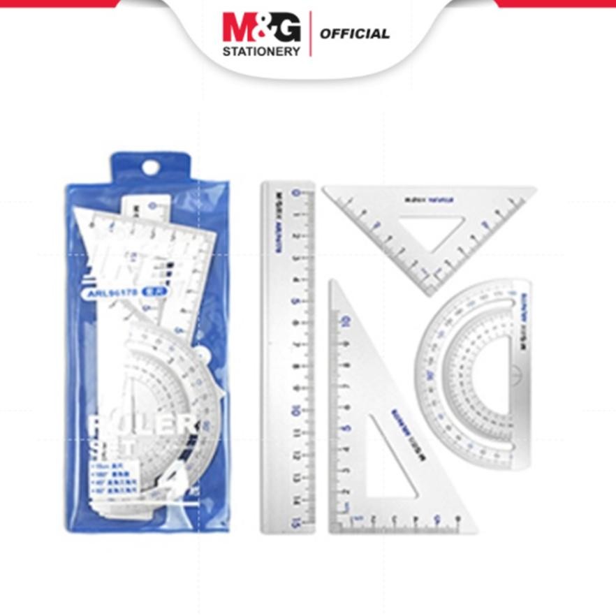 

Sale M&G Penggaris Sekolah Akurat Aluminium Alloy Ruler Set 4Pcs Kokoh Kekinian