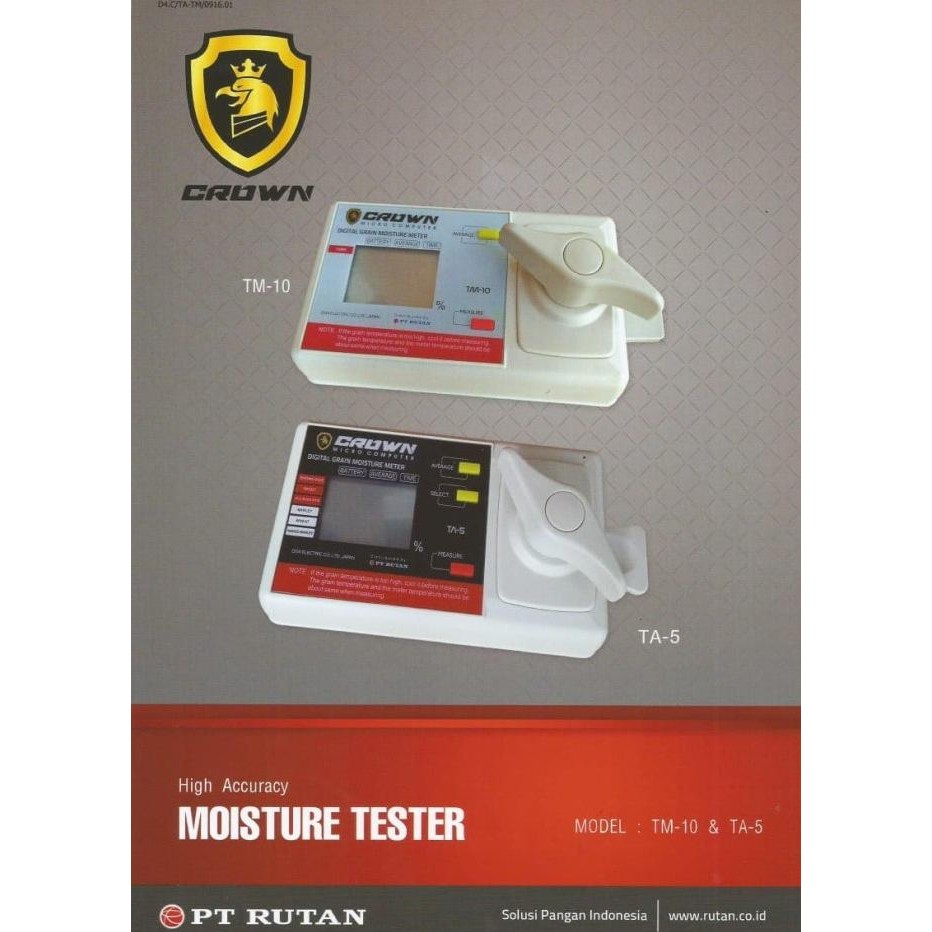 Alat Ukur Kadar Air / Kelembaban Padi Gabah Gandum / Moisture Tester