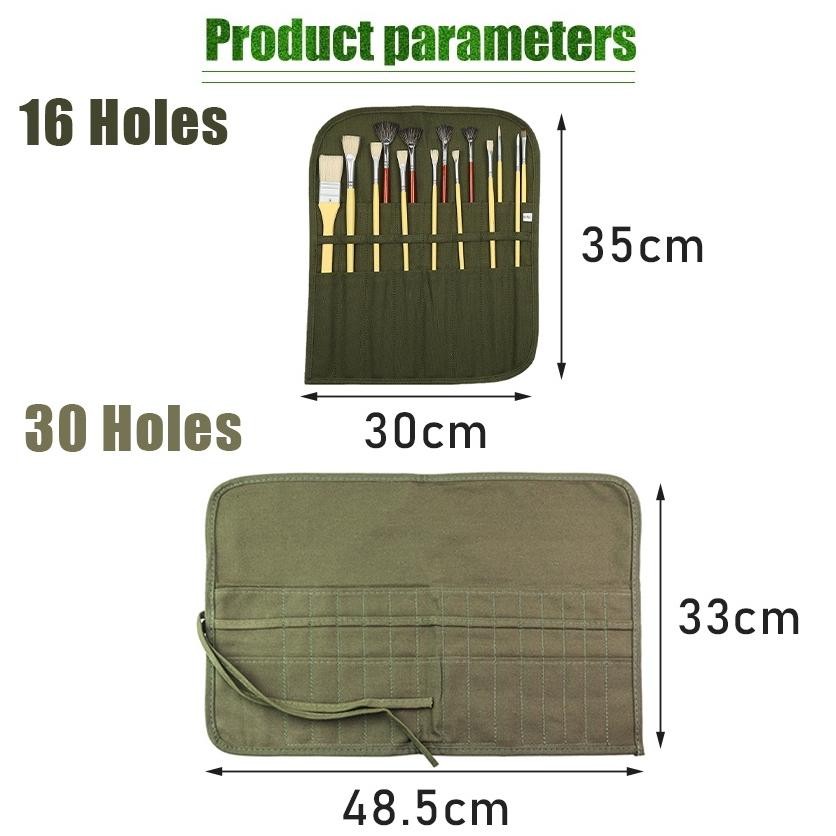 

Kuas Lukis 16/30 Holds Alat Lukis Kuas Cat Air Minyak / Set Kuas Lukis Cat Air Minyak Nylon Paint Brush / Tas Penyimpanan Kuas Lukis Tempat Pencil Gambar Roll