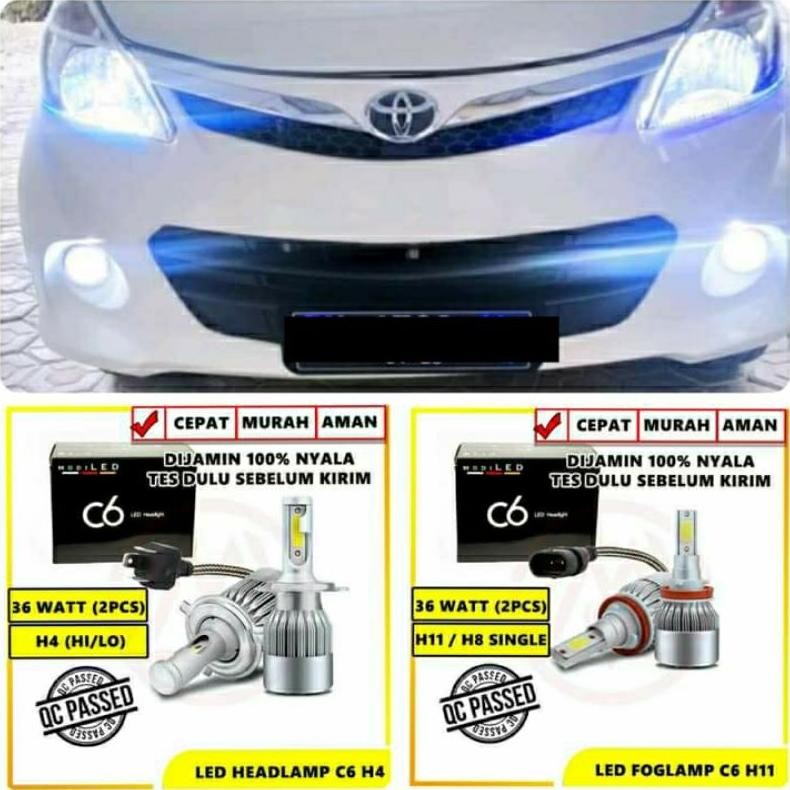 PROMO LAMPU UTAMA MOBIL | LED HEADLAMP | Avanza-Xenia-Jazz-Calya-Sigra-Brio