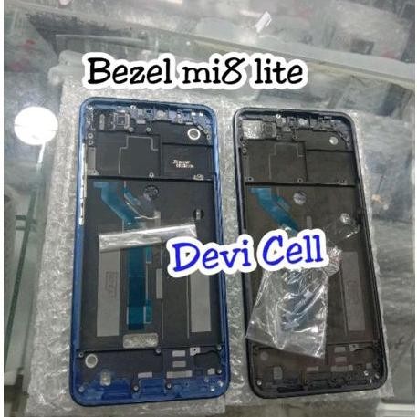 (POTONGAN HARGA) Frame Bezel lcd XIaomi mi8 lite - Bazel tulang tengah tatakan lcd Xiaomi mi 8 lite 