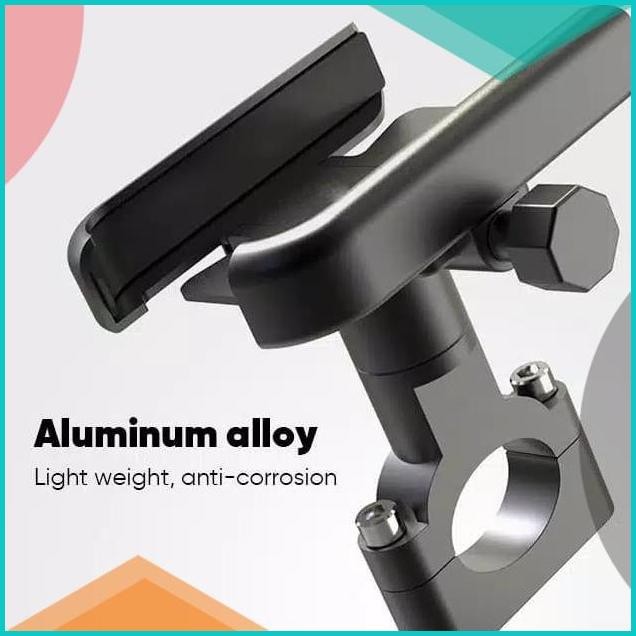 holder HP alumunium sepeda dan motor distang 140BZ4 onderdil