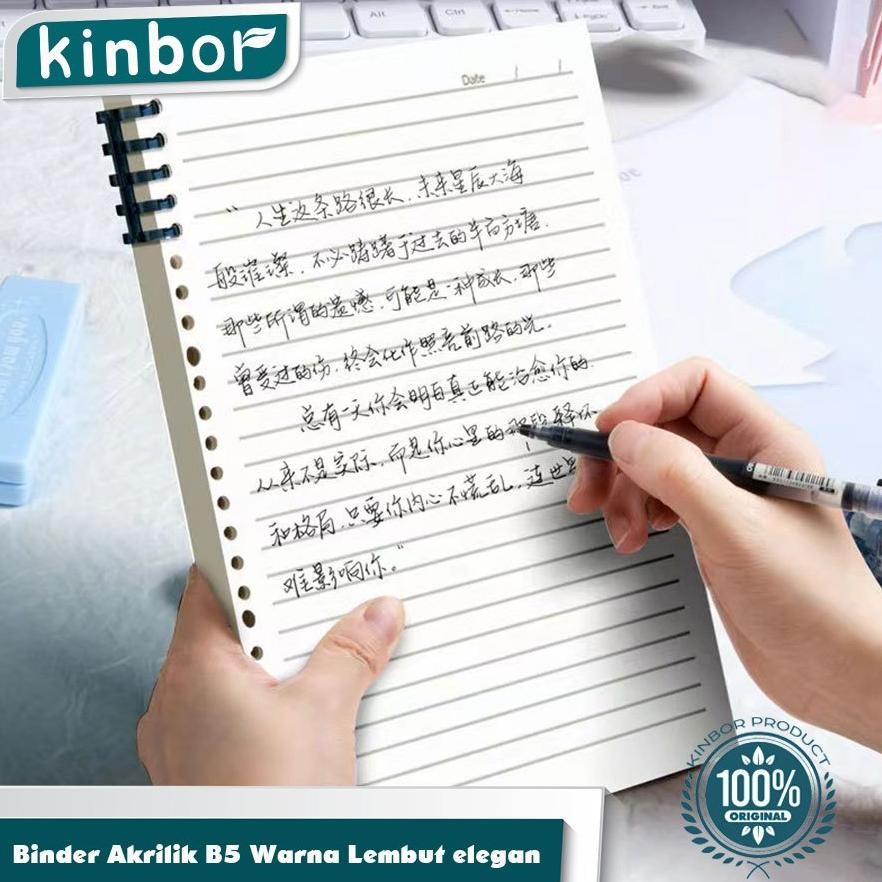 

see-97 Buku Catatan B5 Buku Tulis Sekolah Lucu Ring Notebook Aesthetic Lose Leaf Binder Viral