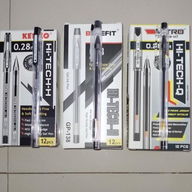 

ty-65 Pulpen Gel Pen Kenko HI-TECH-H 0.28mm ( 12 Pcs ) [ Original ] Original